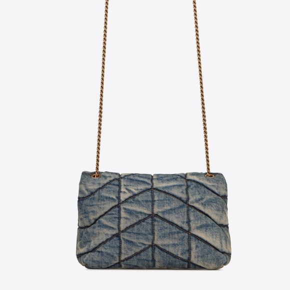 🚫Sold!🚫-SAINT LAURENT DENIM TOY PUFFER BAG - Picture 3 of 10